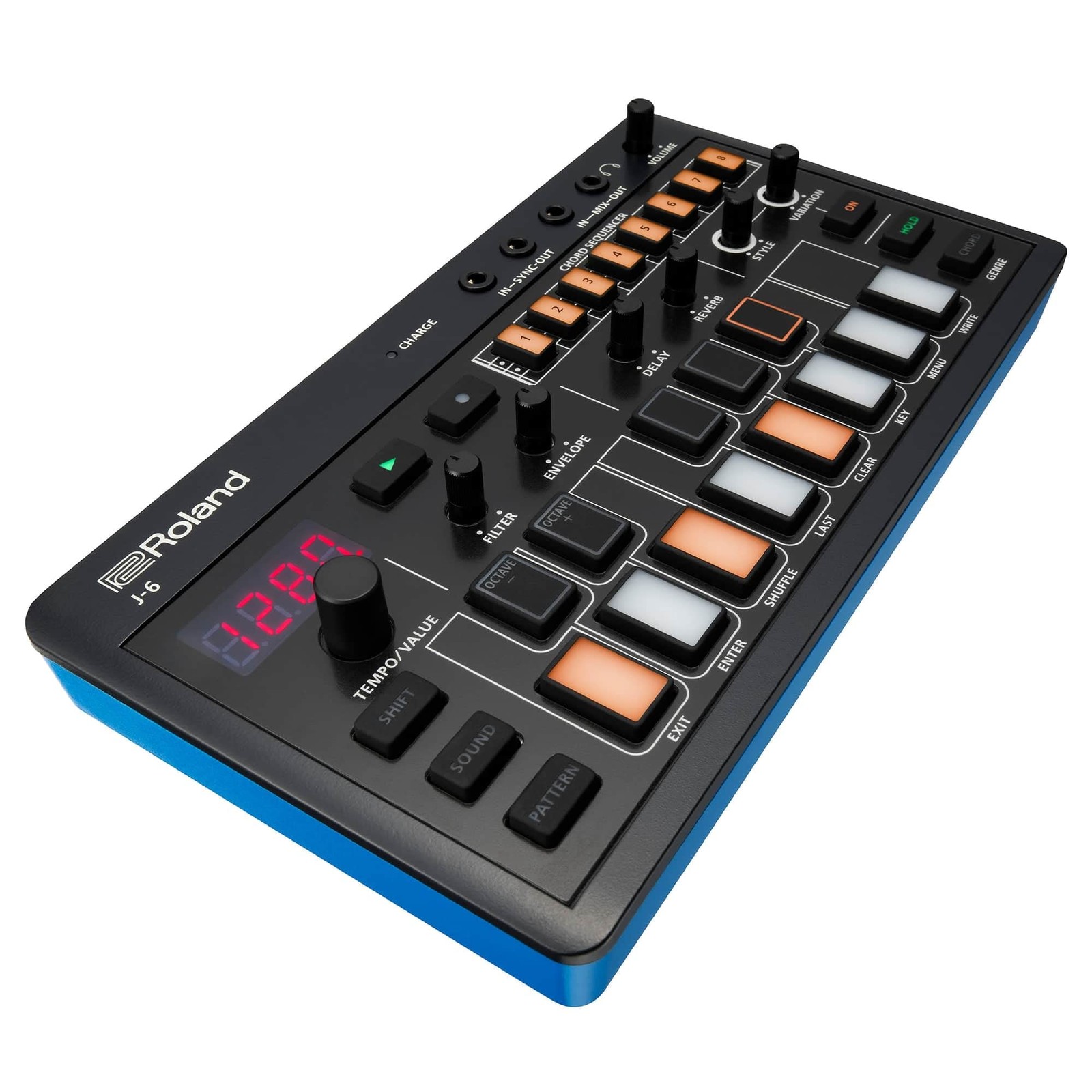 Roland AIRA Compact J-6 Chord Synthesizer Sequencer JUNO-60 USB-C Blue Japan