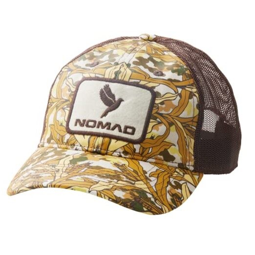 Men's Camo Hunting Cap W/Patch | Adjustable Mesh One Size Khaki - Dove Patch