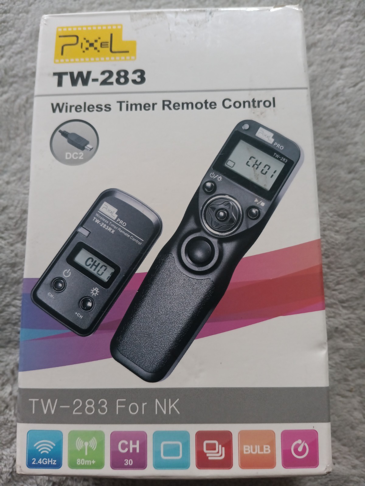 Camera remote control Nikon PIXEL TW-283 / DC0 wireless interval timer remote co