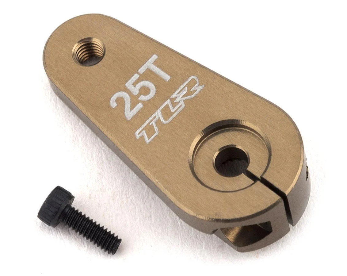 Team Losi Racing 8IGHT-X Aluminum Servo Horn 25T-ProTek/Futaba/Savox (TLR341009)