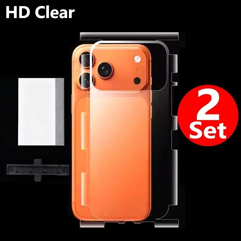 HD Hydrogel Back Screen Protector Film for iPhone 17 Pro Max Full Cover