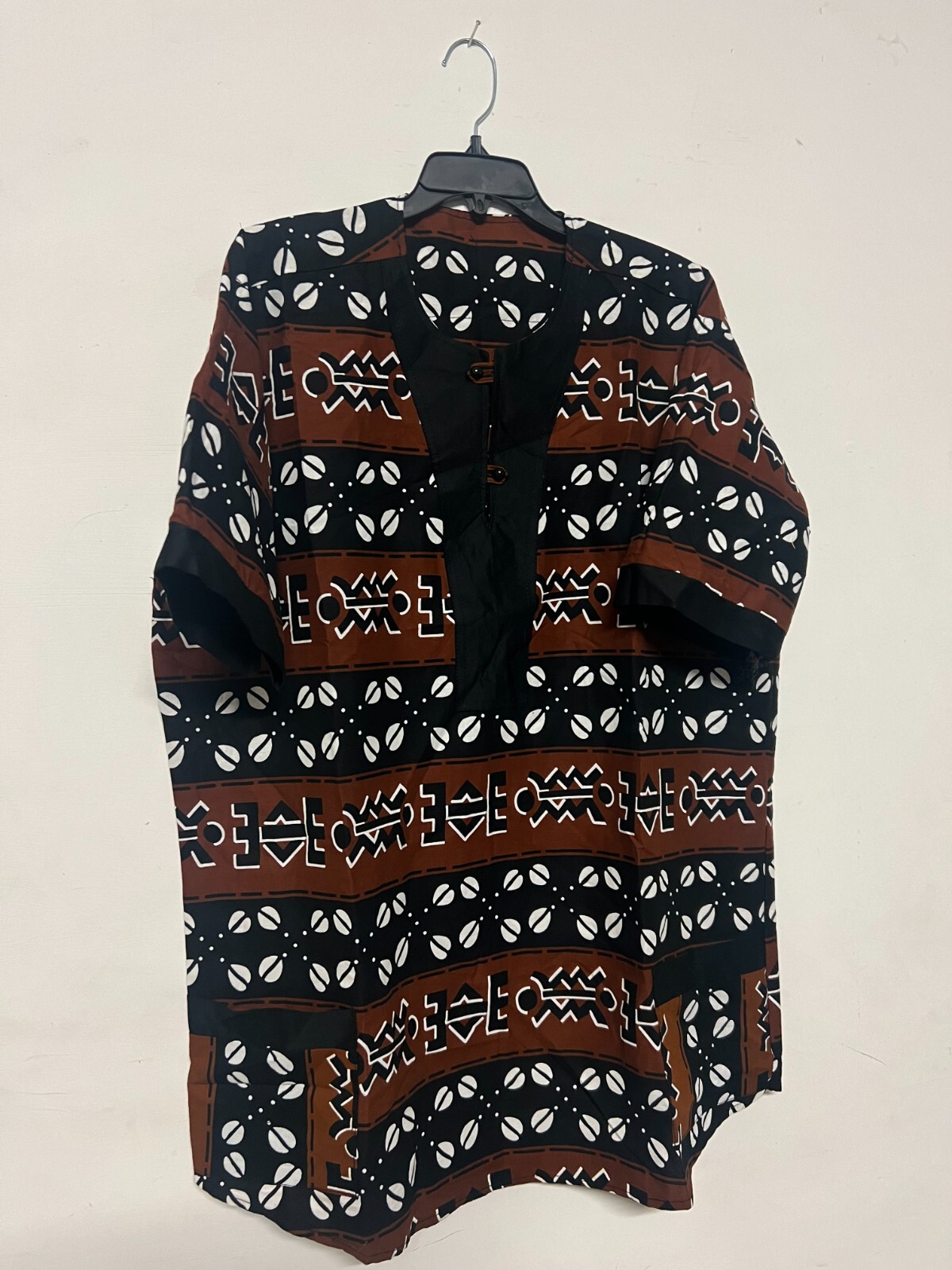 African clothing for men-Dashiki M-7X black