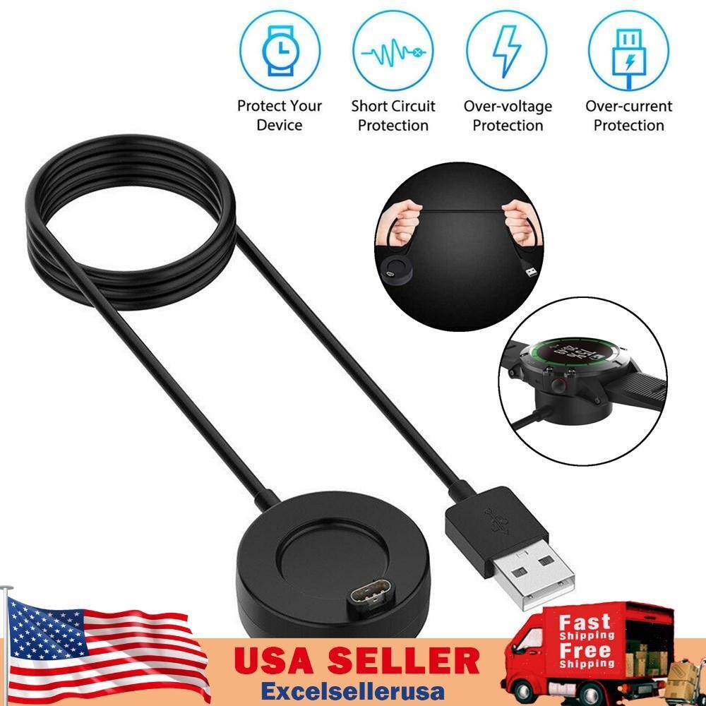 USB Charger Charging Dock Cable Fit for Garmin Fenix 5 5S 5X 6X 6S Plus US