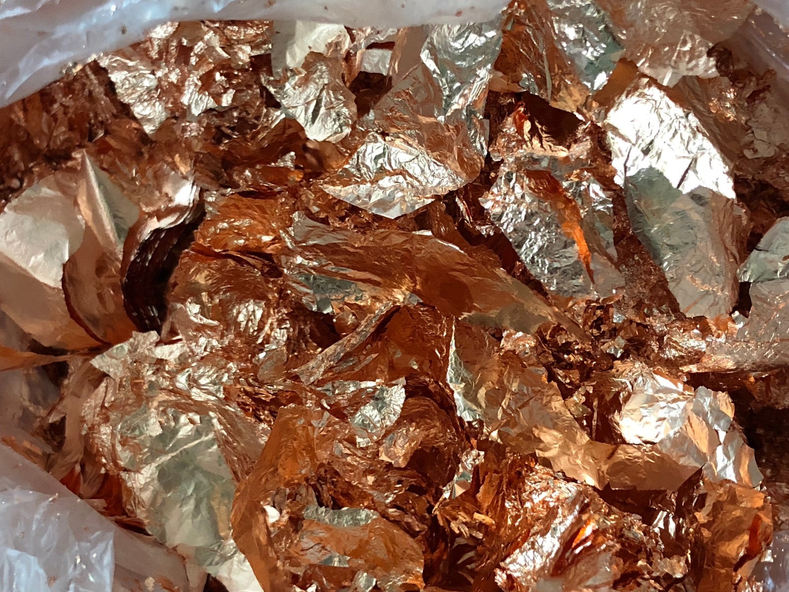 20g full Grams of Copper Leaf Flakes
