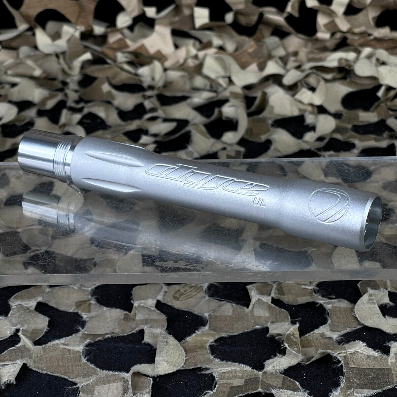 NEW Dye Ultralite Paintball Barrel Back - .688 Dust Silver - Cocker