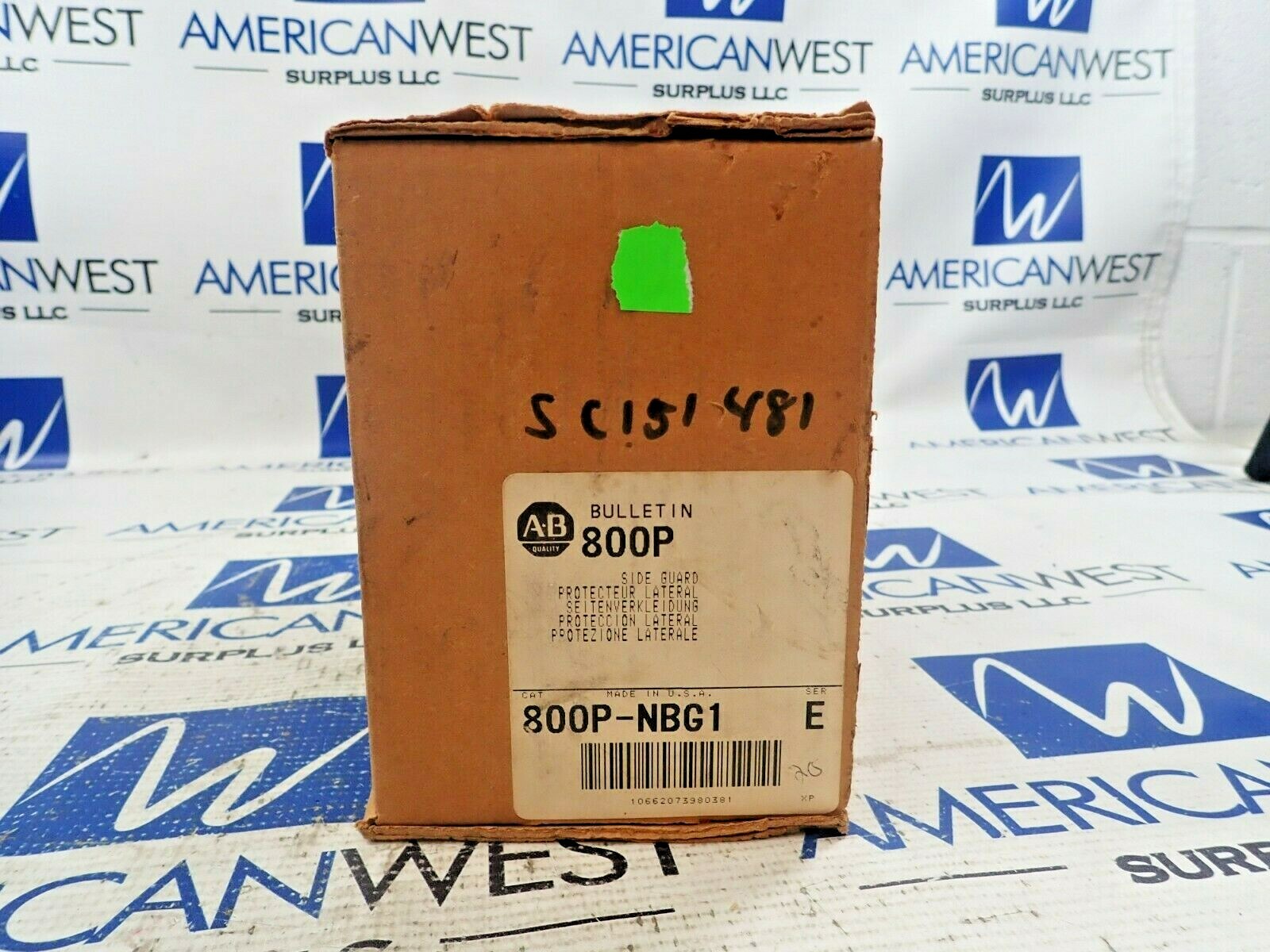 NEW Allen Bradley 800P-NBG1 Ser E Side Guard Kit