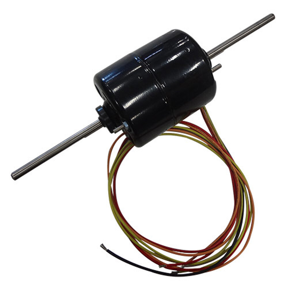 1987399C3 Blower Motor 12V 3/8"x4-1/4" Double Shaft Rev 3 Speed Vented 4 Wire