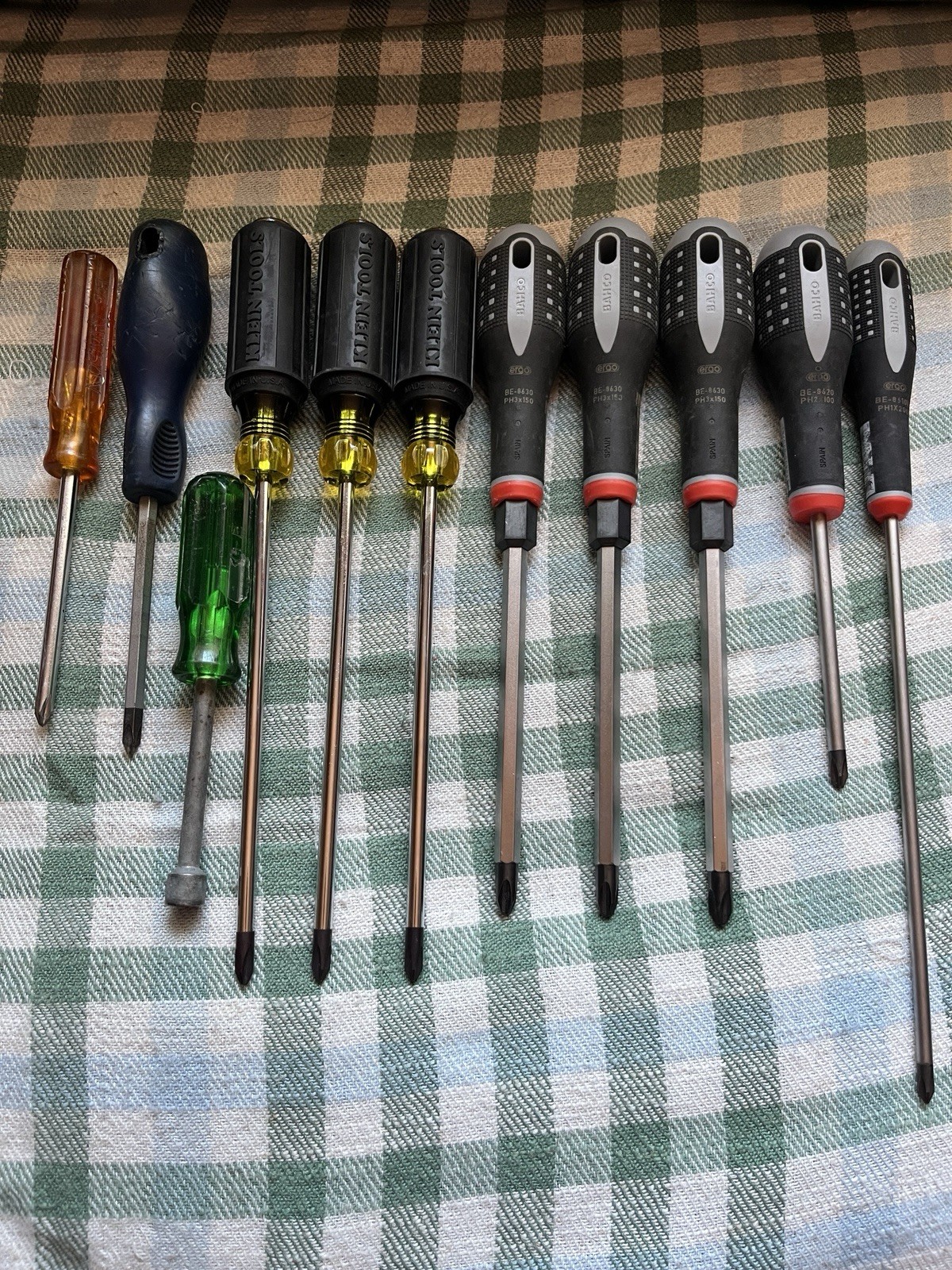 Klein Tools Bahco Spain screwdriver mixed Lot Westward Ph2 Ph3 Ph1 11pcs