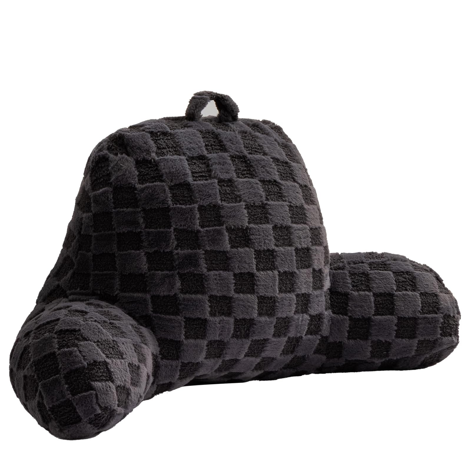 Aimuan Reading Pillow Checkered Bed Rest Wedge Backrest Checkerboard Pillow