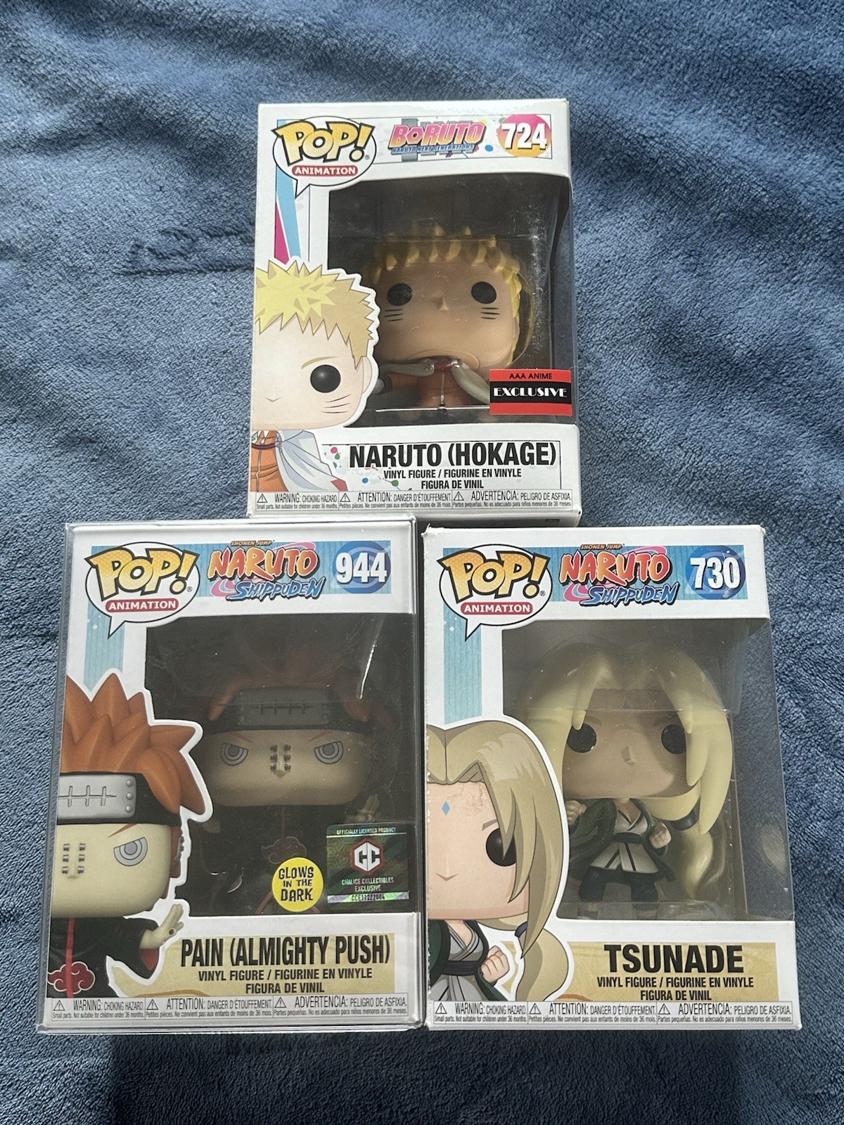 Naruto funko pop lot, Pain all mighty push, Naruto hokage, tsunade