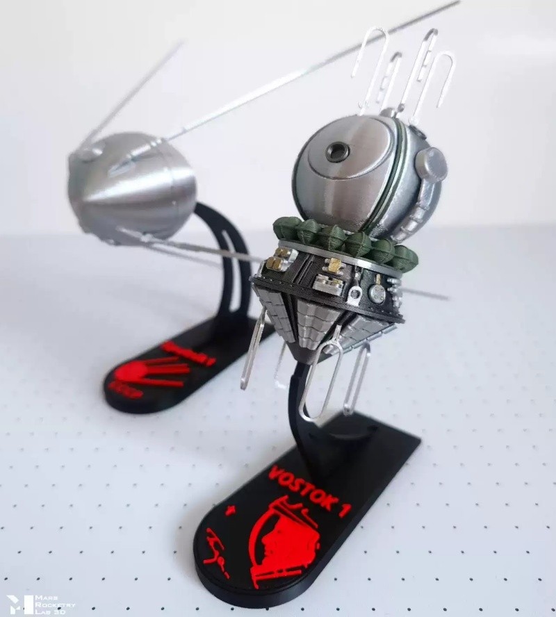 CCCP Vostok Восток Spacecraft Coloured Handmade 3D Printing 1/48 Model Builded
