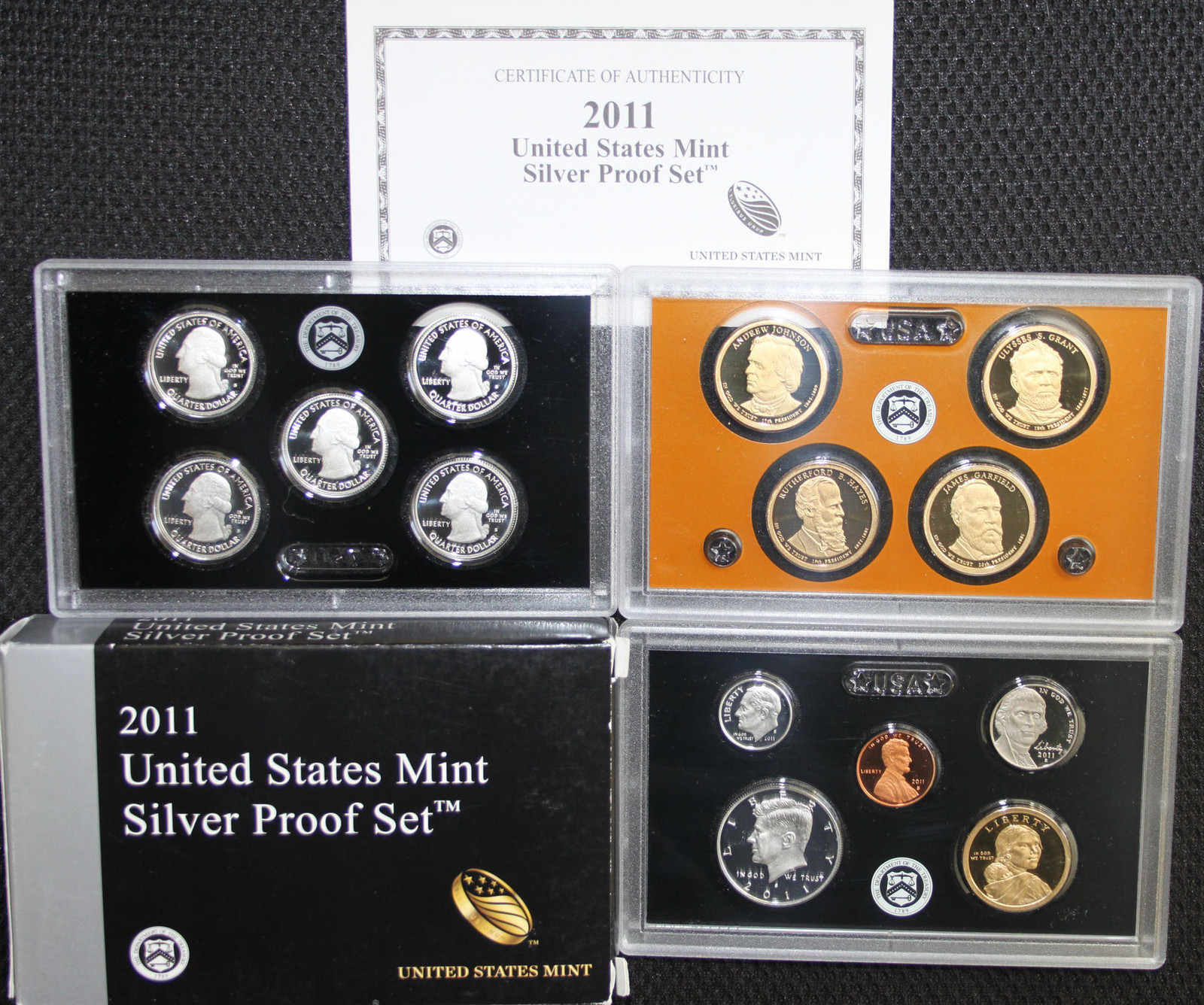 2011 United States Mint ANNUAL 14 Coin SILVER Proof Set