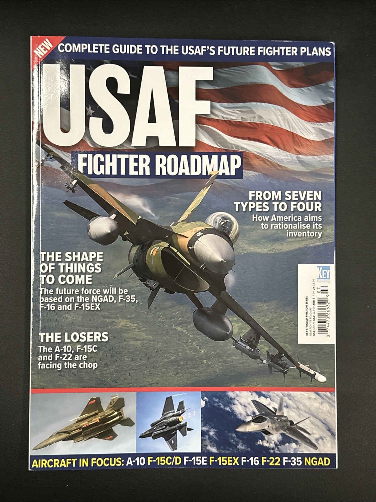 USAF UNITED STATES AIR FORCE FIGHTER ROADMAP MAGAZINE KEY PUBLISHING 2023