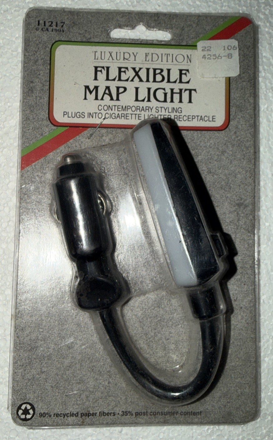 Vintage Luxury Edition Flexible Map Light Contempory Styling Plugs In Lighter