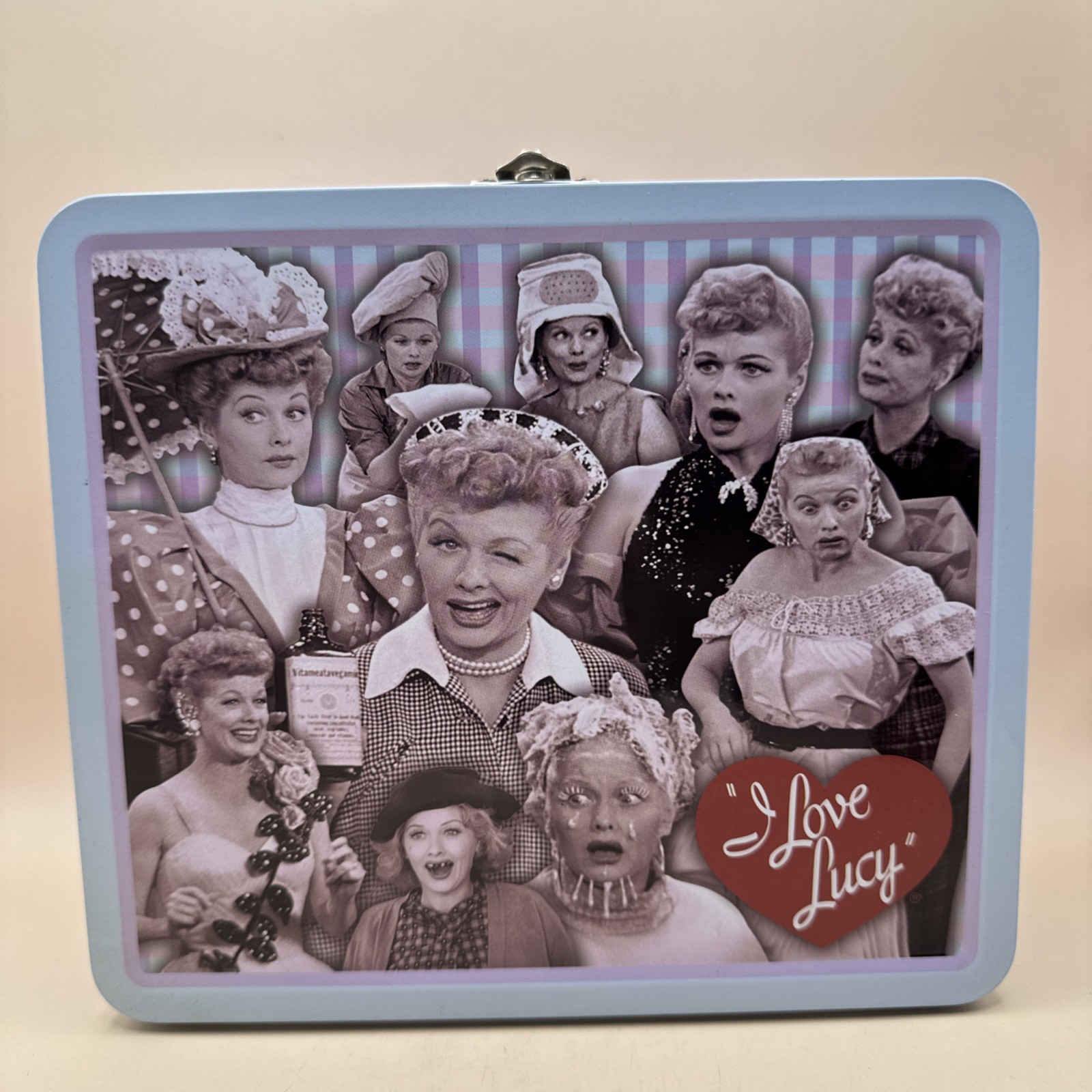 I Love Lucy Lucys Collectible Tin Metal Lunch Box W/ Handle Empty