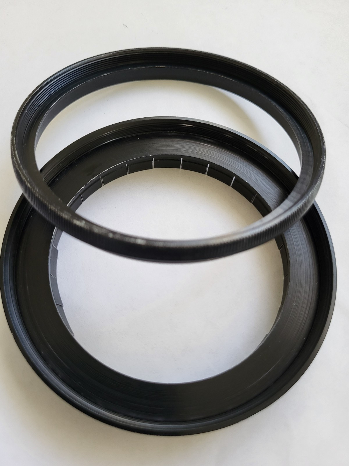 Ednalite 70mm Push On To 86mm Drop In Step Up Filter Holder Set