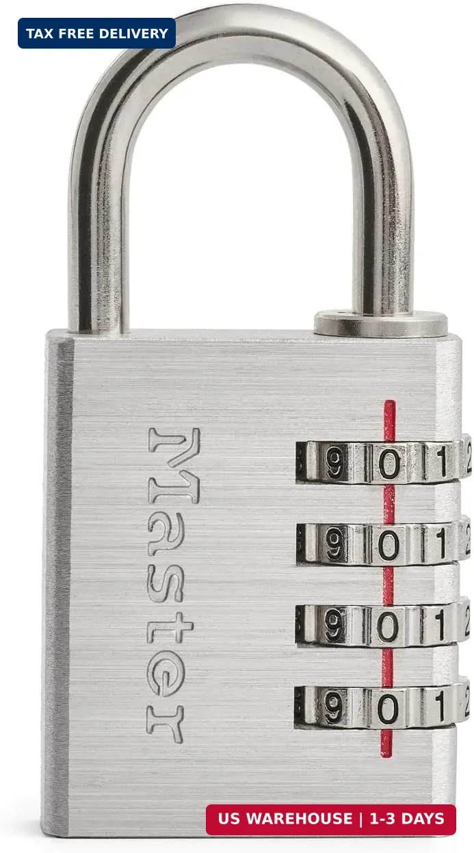 Master Lock 643D Set Your Own Combination Padlock, 1 Pack, Silver