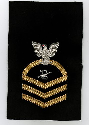USN RATING BADGE FEMALE CPO JOC JOURNALIST