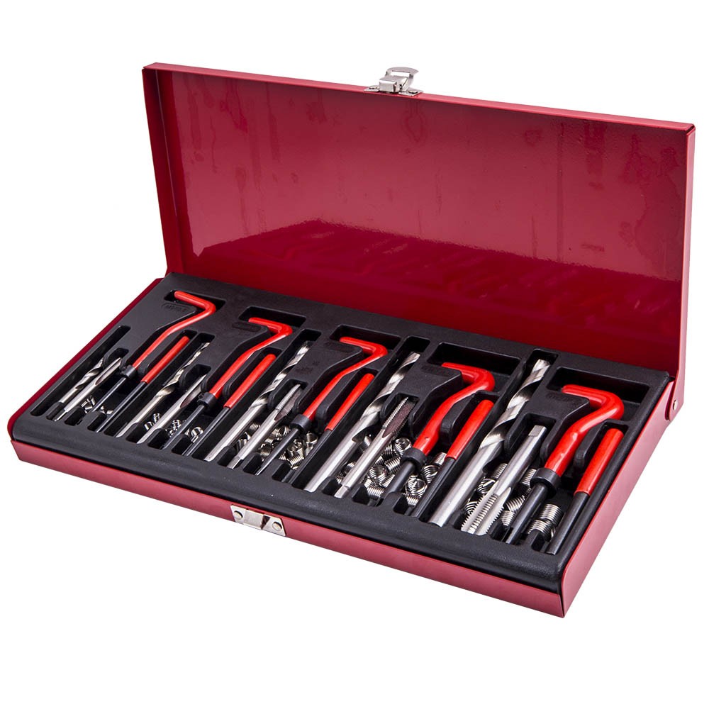 M5-M12 Thread Repair Set with Storage Case & Installation Tools 131pc Kit