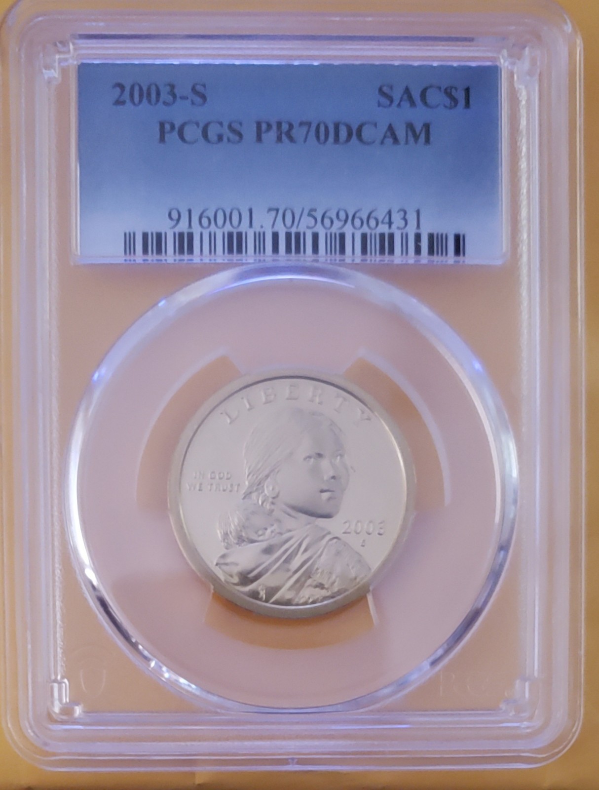 2003 S Sacagawea Native American PCGS PR70DCAM Top grader, top grade