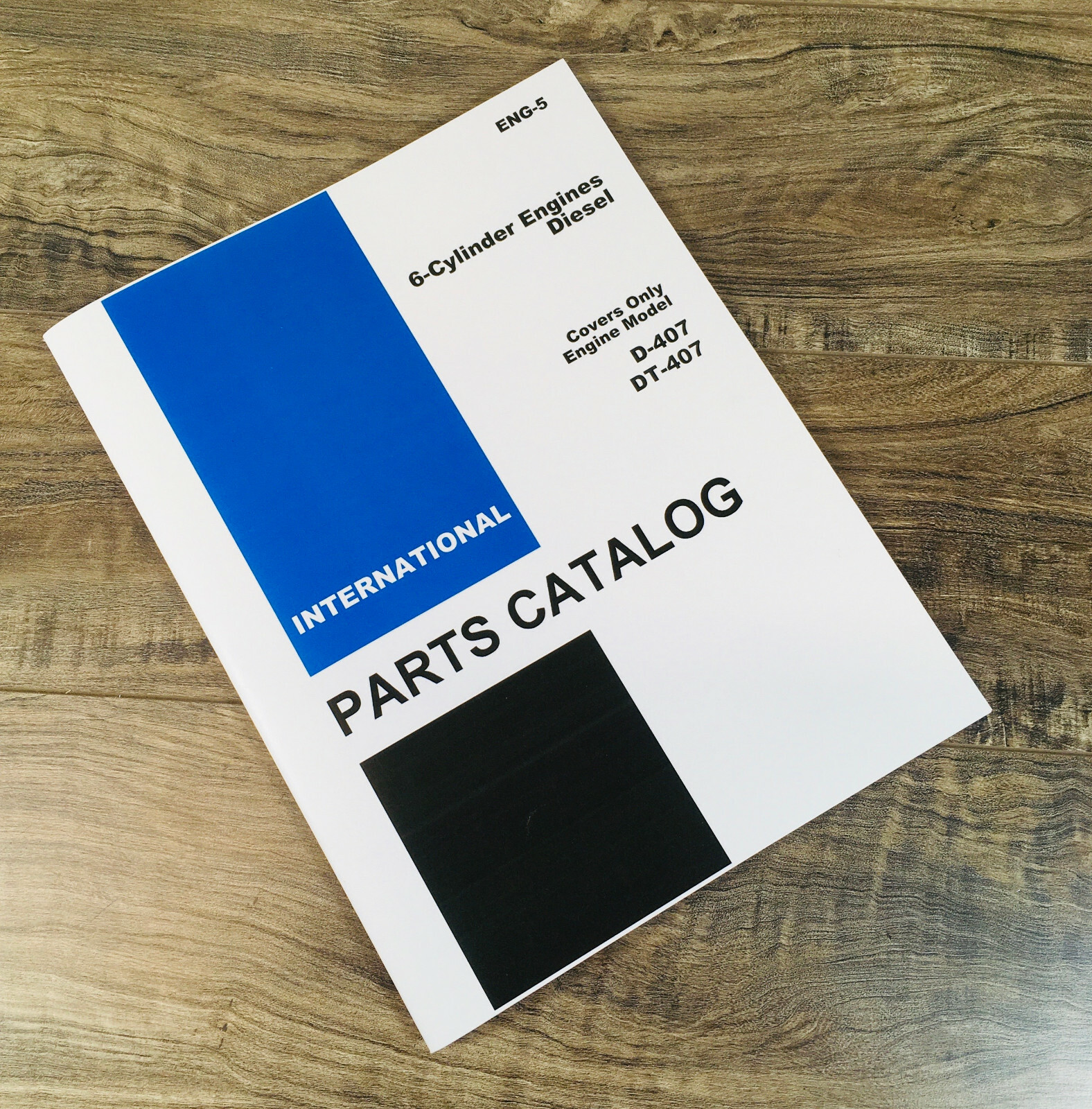 International Dt-407 Diesel Engine For 1026 1256 Tractor Parts Manual Catalog