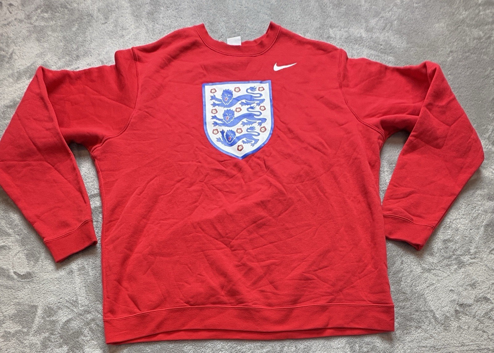 Men's Nike Red England National Team Fleece Pullover Sweatshirt 2XL