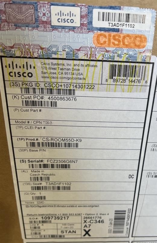 Cisco Systems CS-ROOM55D-K9 CISCO WEBEX ROOM 55D, DUAL 55 SCREENS