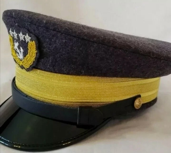 US Civil War Confederate Naval Admiral General Officers Wool Visor Hat Cap Kepi