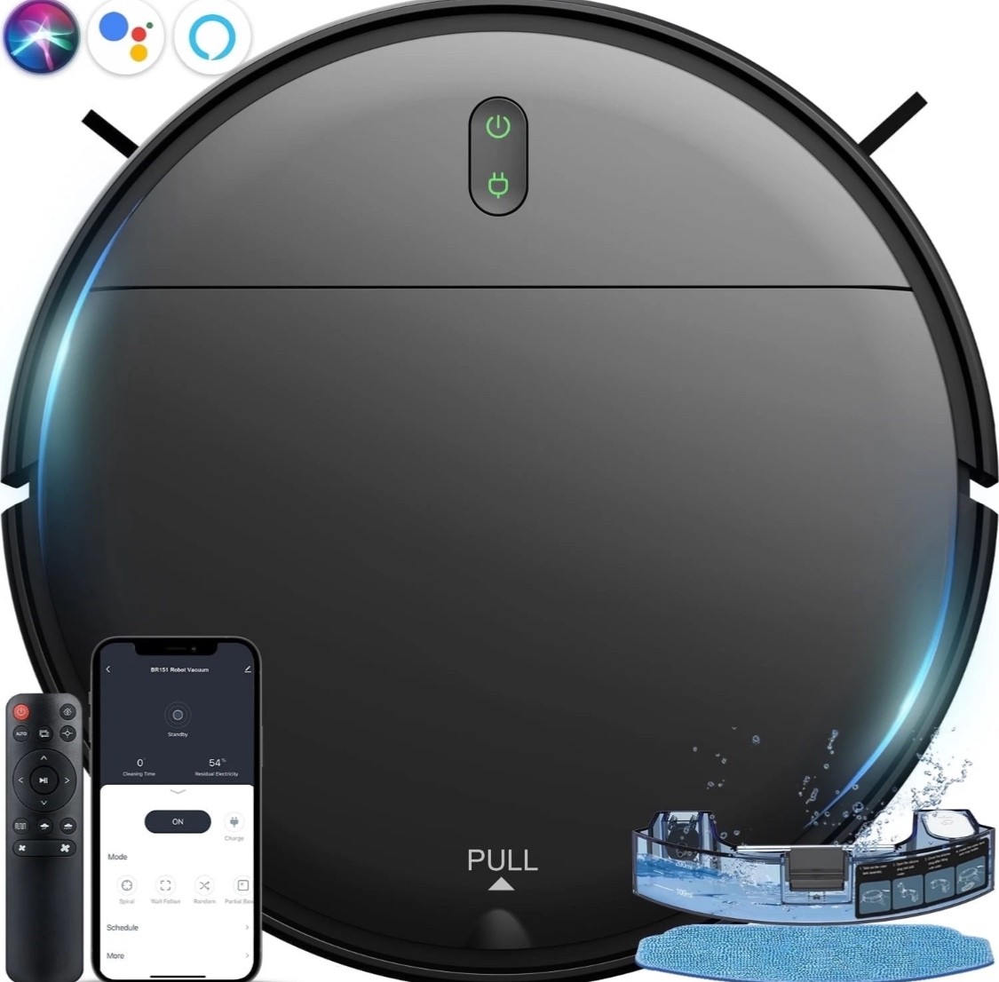 ONSON Robot Vacuum Cleaner  Robot Vacuum and Mop Combo with WIFI/Alexa for Pet