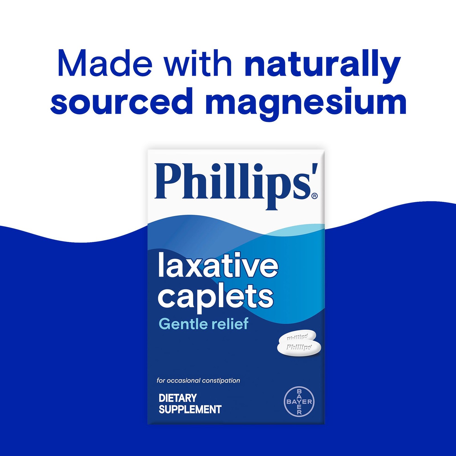 Phillips' Laxative EasyToSwallow Caplets, 55 Count