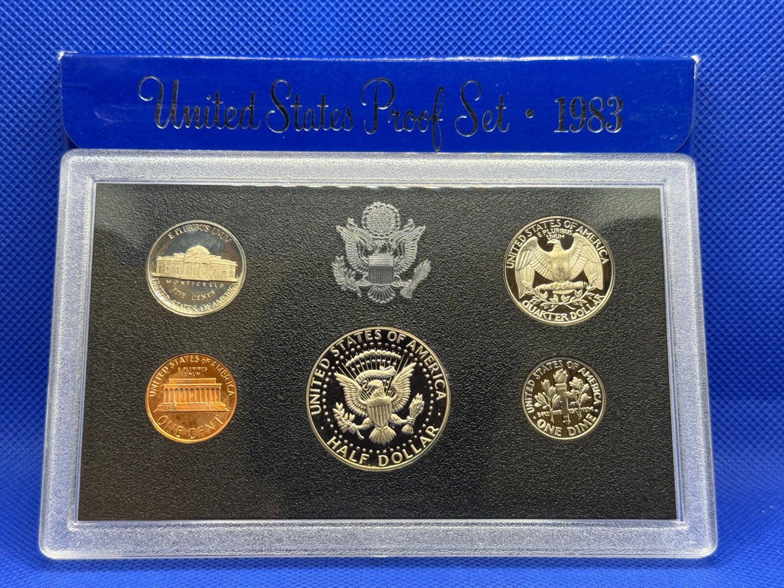 USA 1983 5 Coin Proof Set with Original Case / Cover