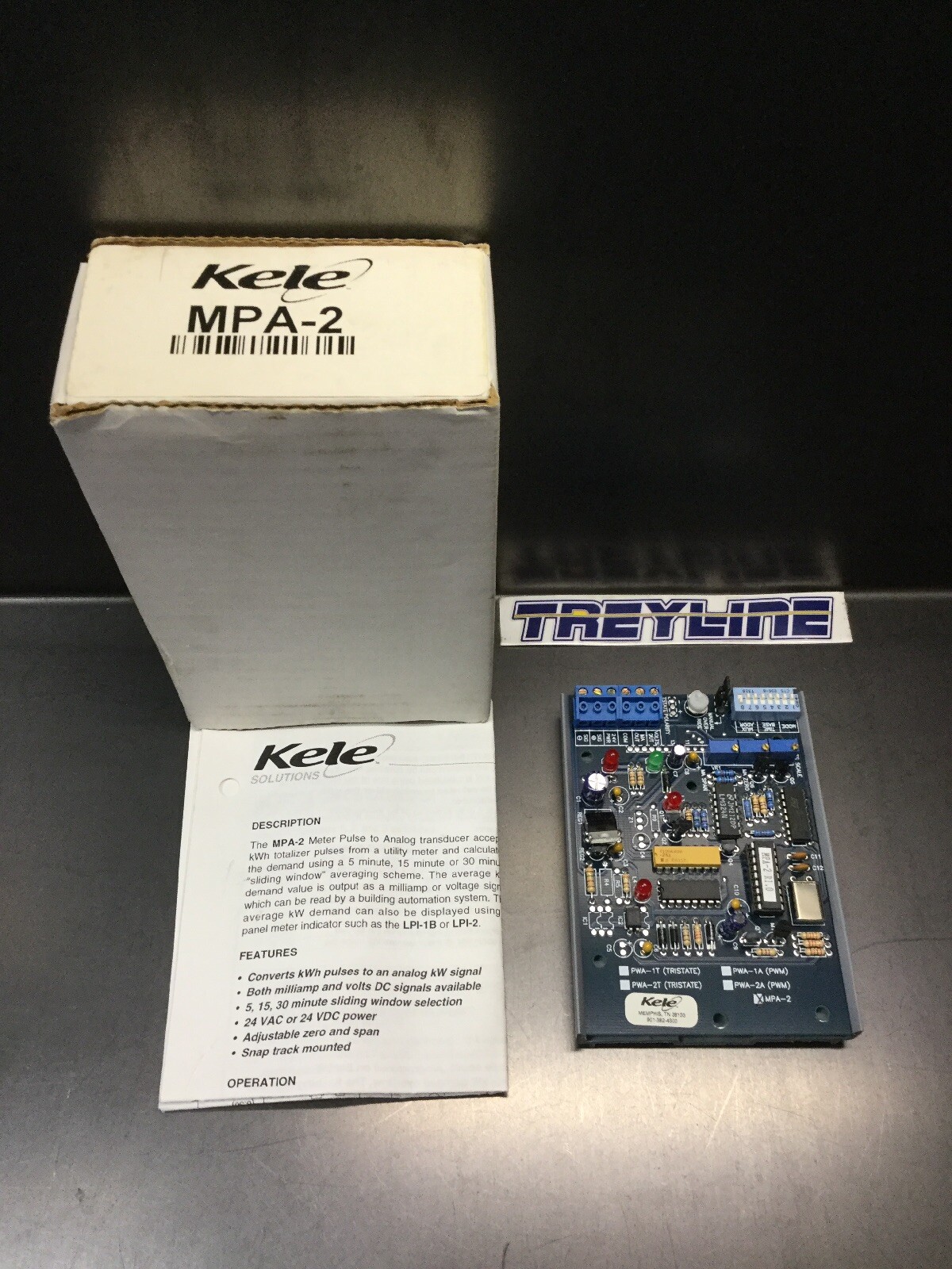 NEW, KELE, MPA-2, METER PULSE TO ANALOG TRANSDUCER. (23E-4)