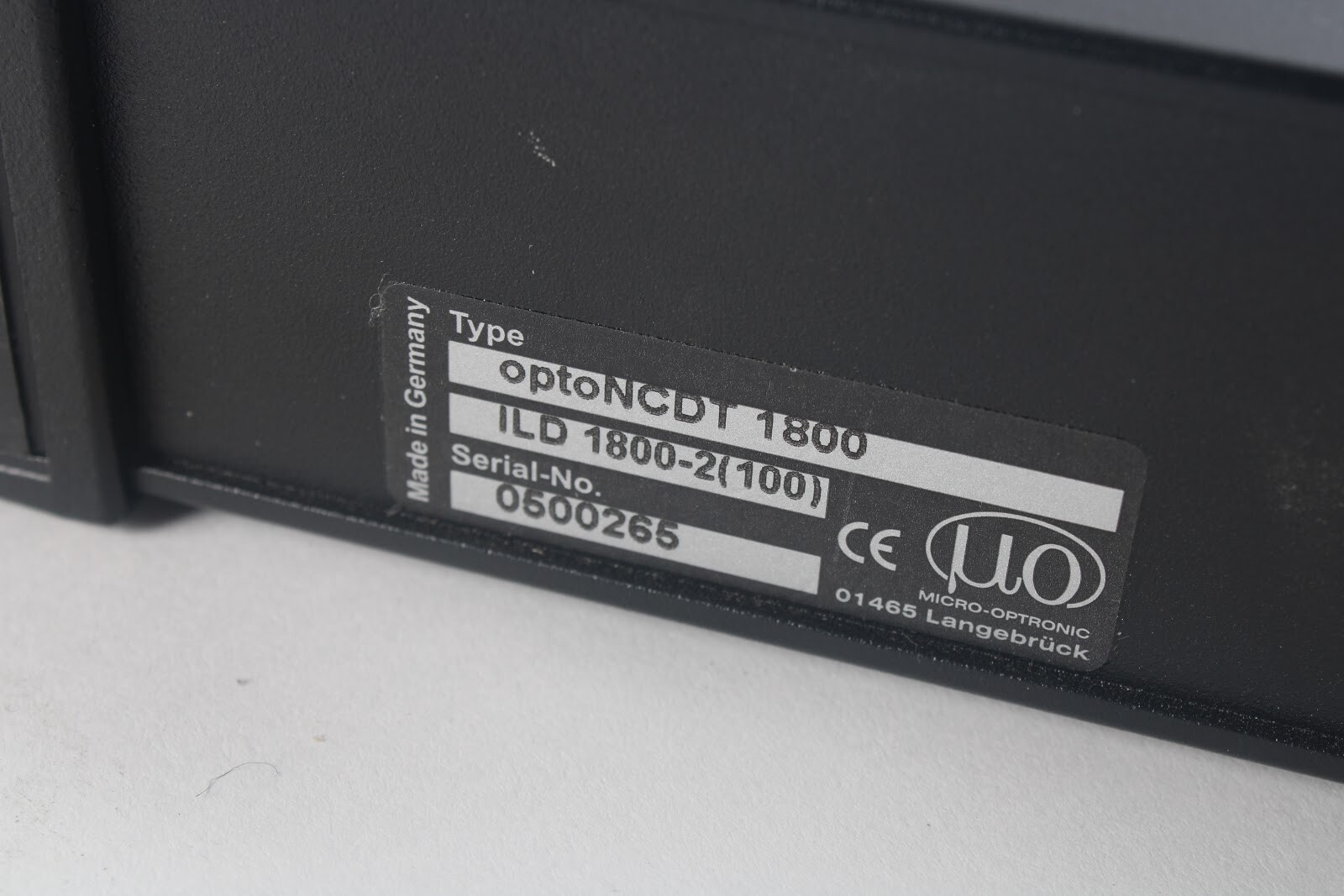 Micro Epsilon ILD1800-2 (100), optoNCDT 1800, Laser Triangulation Sensor System