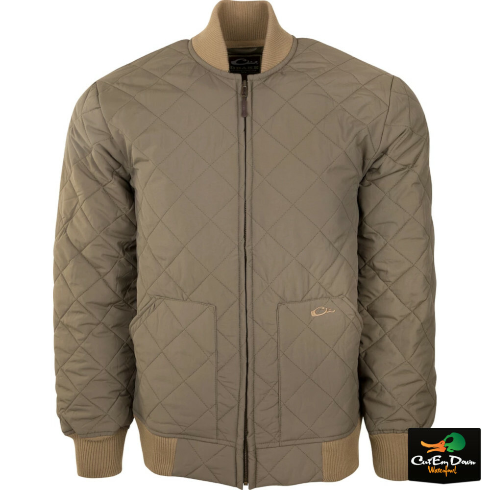 NEW DRAKE WATERFOWL QUILTED CLASSIC FULL ZIP JACKET COAT ANTIQUE SAGE