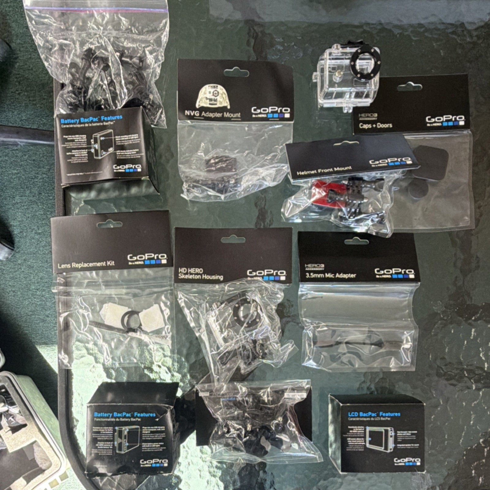 GoPro Accessory Bundle for HERO3 HD HERO Lens Kit, Mic Adapter, Mounts