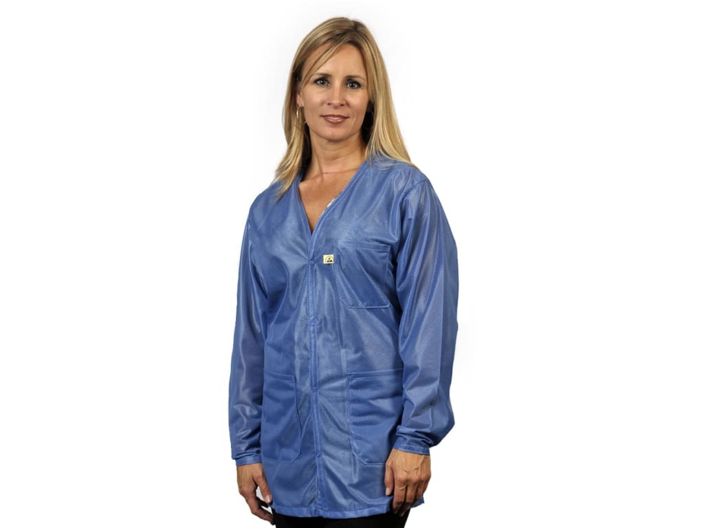 Tech Wear VOJ-23-XL - Lab Jacket V-Neck X-Large Waist Length ESD