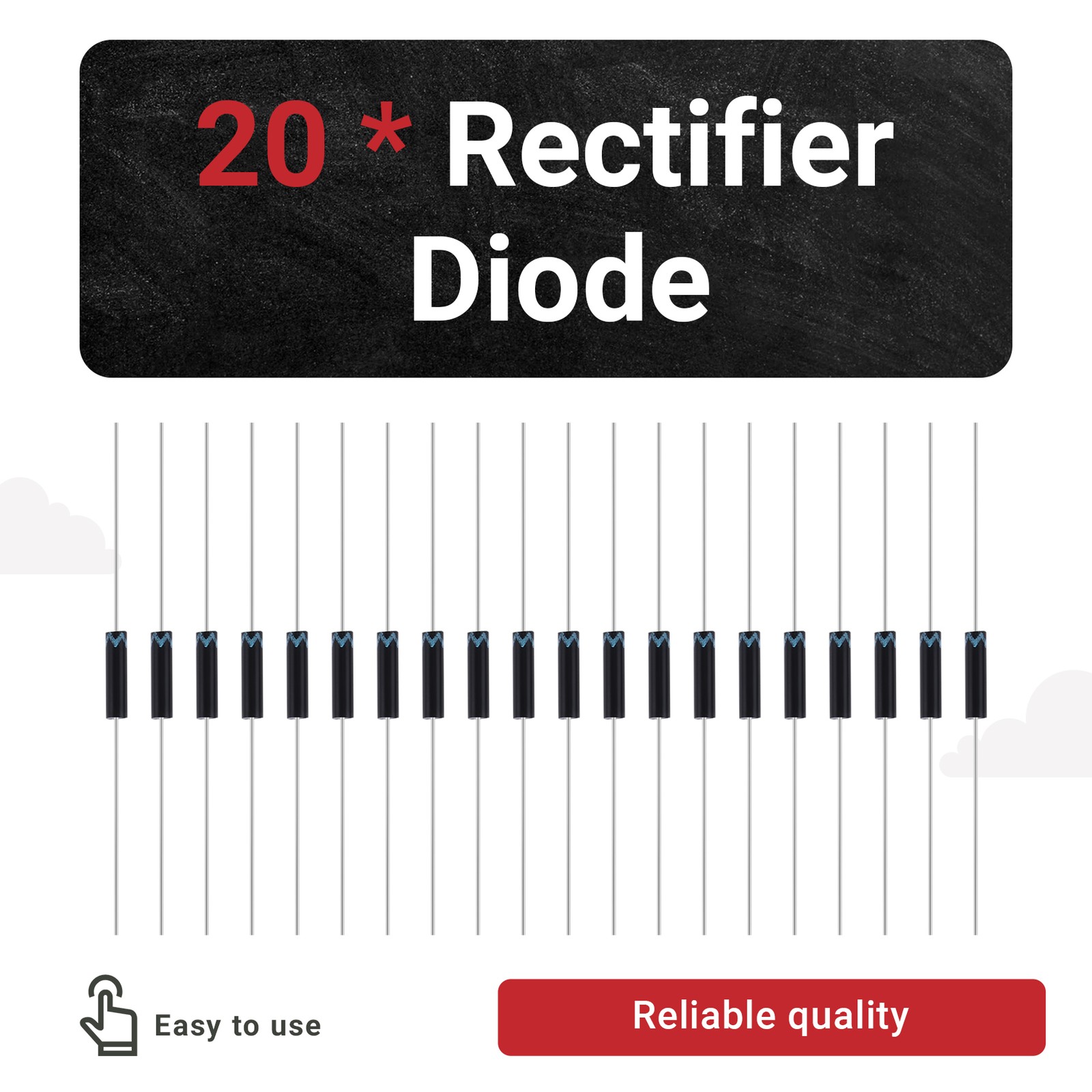 20PCS 2CL77 High Voltage Diode HV Rectifier 5MA 20KV Rectifier Diodes for7933