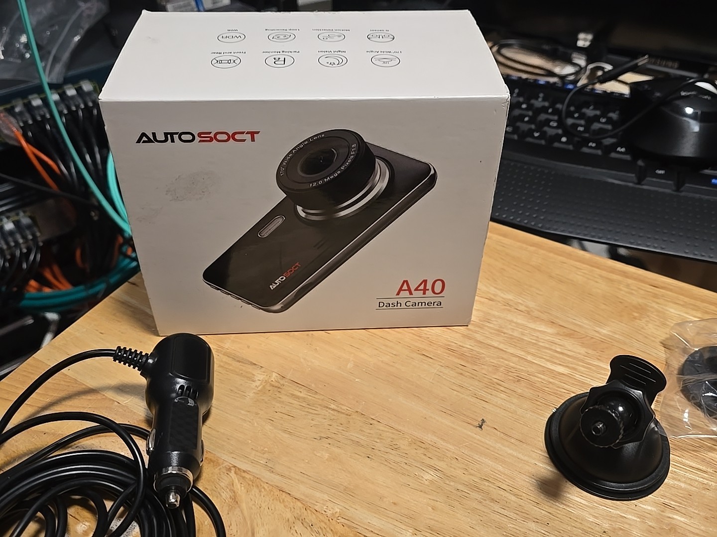 AUTOSOCK A40 DASH CAMERA WITH REAR CAMERA USE