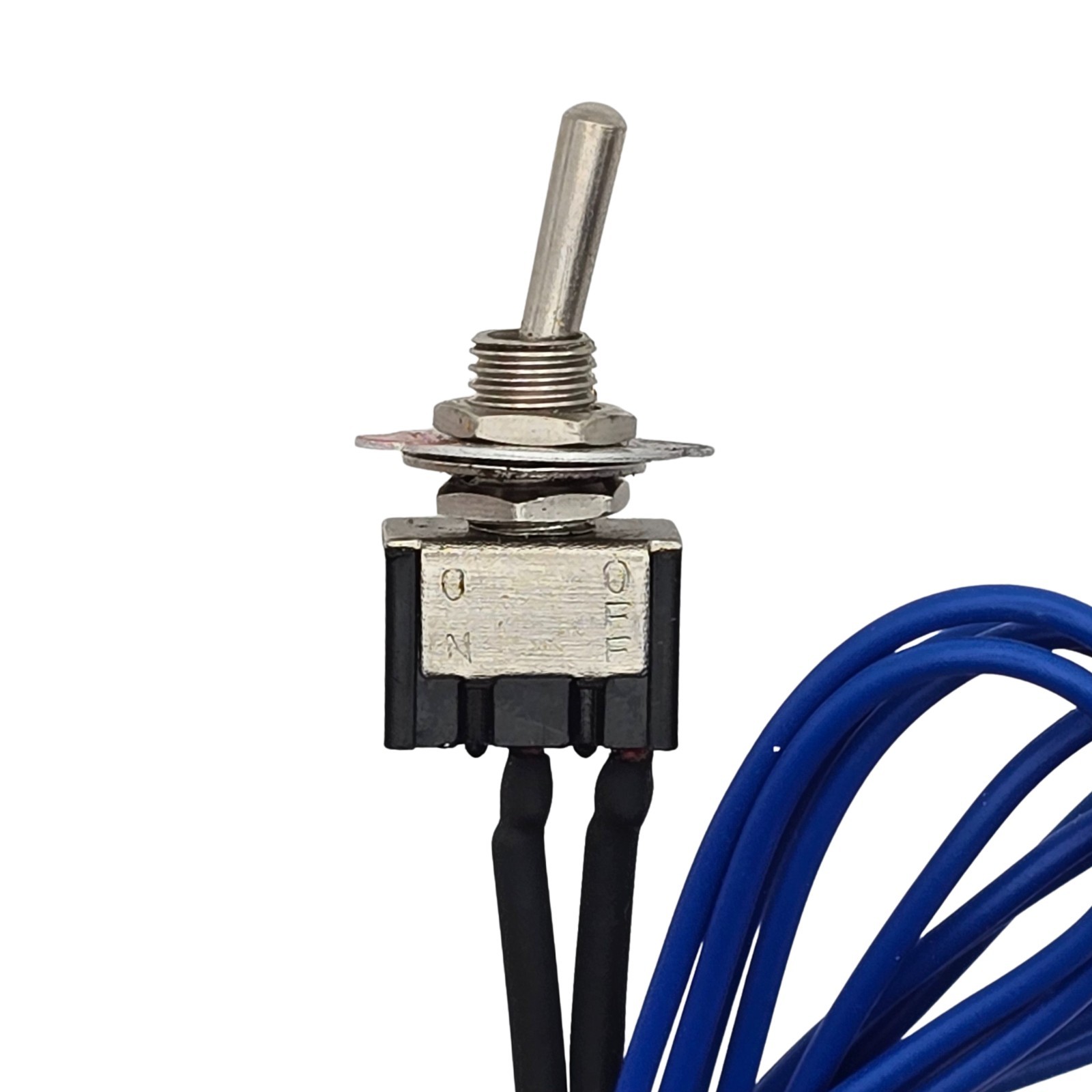 Mini SPST On Off Toggle Switch 6A 125VAC / 3A 250VAC Panel Mount Pre-Wired