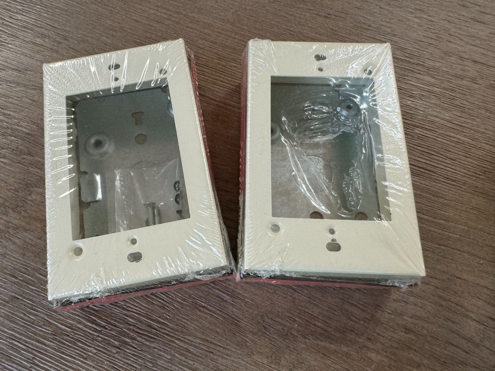 Lot of 2 Legrand Wiremold V5741 Switch & Receptacle Wall Box