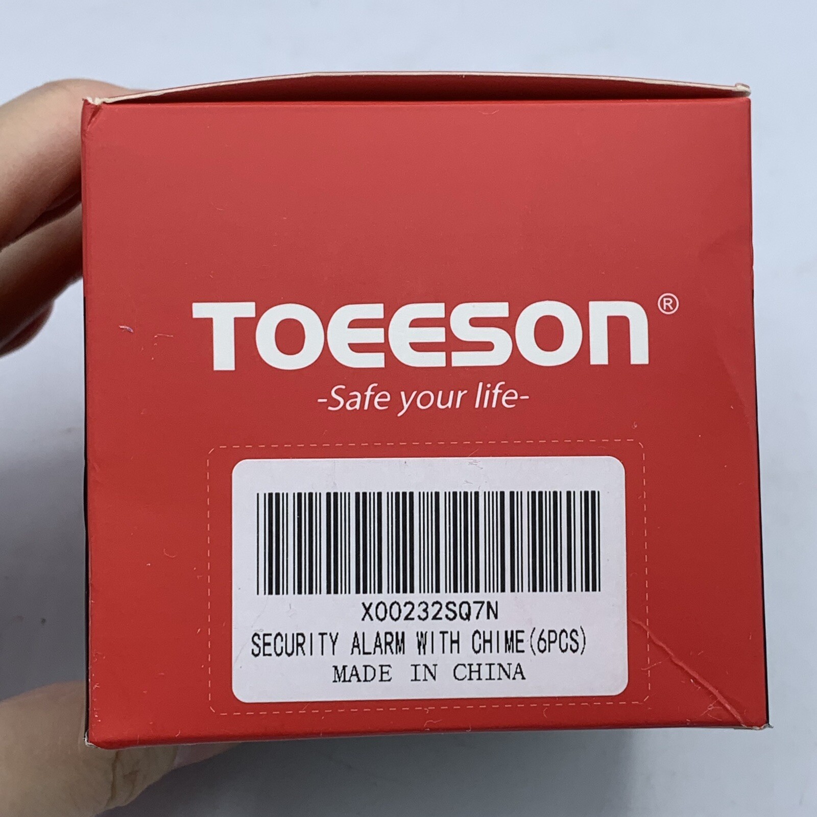 Toeeson Security Alarm With Chime 6pcs For Doors & Windows Sensors New Open Box