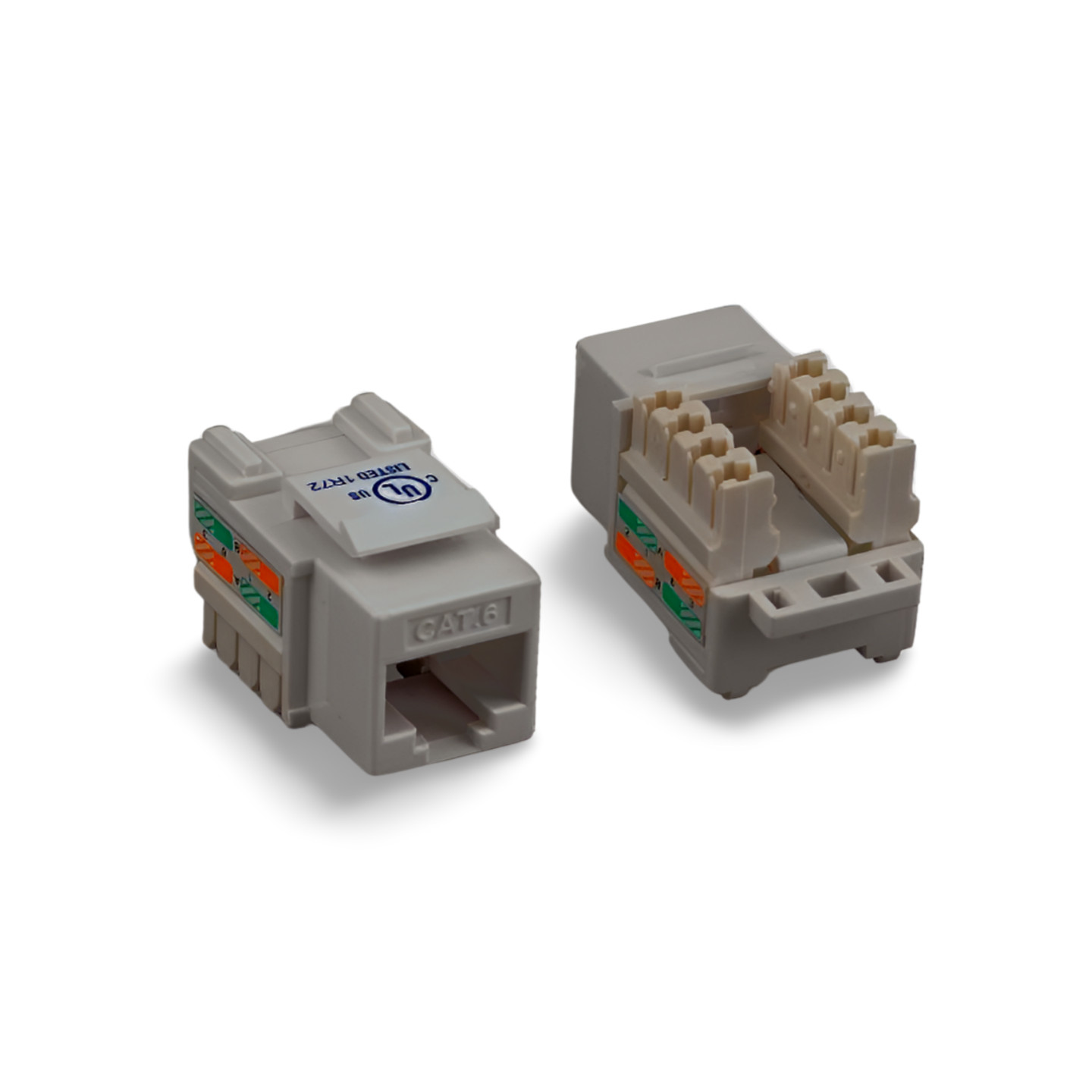 Cat6 RJ45 Punch Down Keystone Jack - White