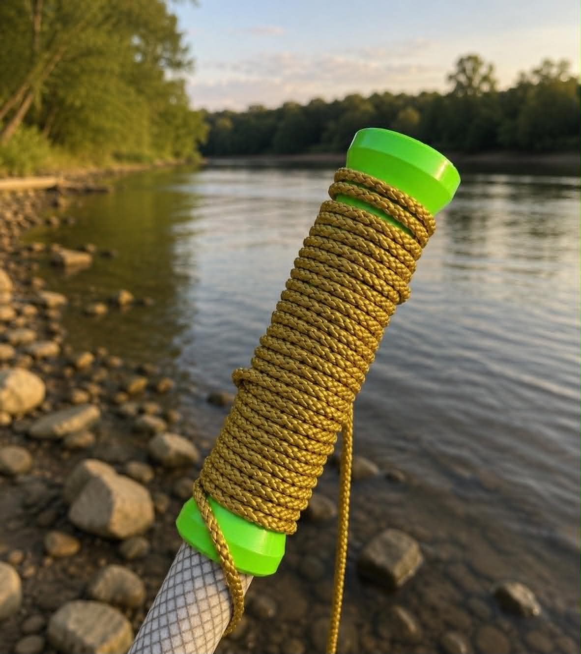 Fiberglass Bank Pole Spool Cap | Universal 11/16" Catfish Fishing Accessory