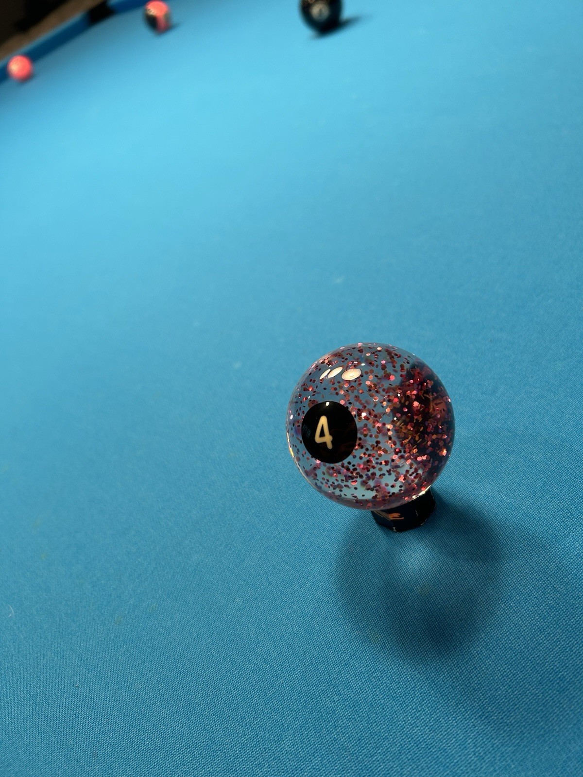 Glitter Individual Pool Ball Four / 4 Ball