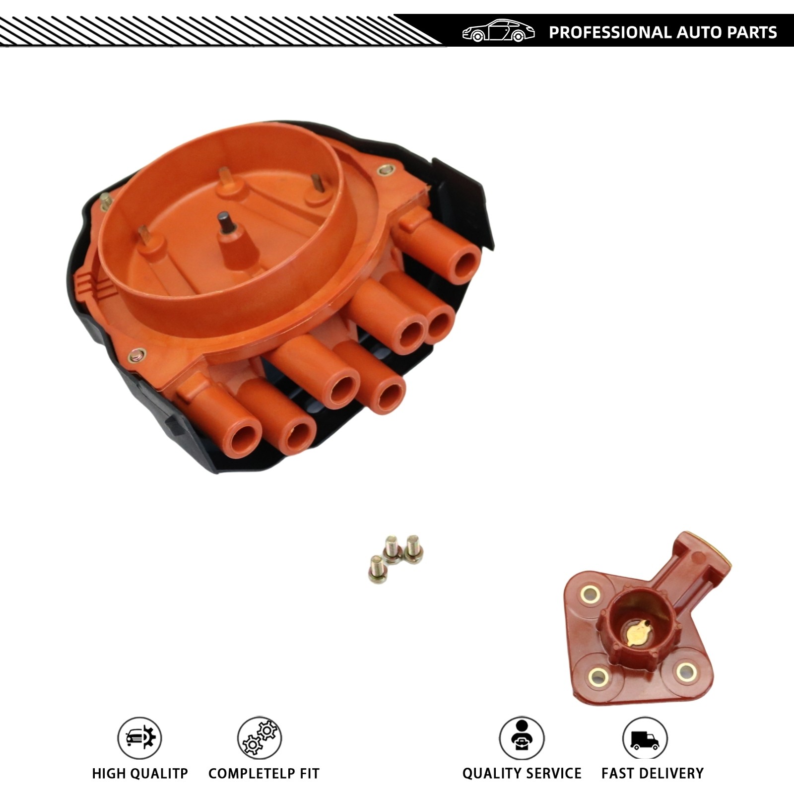 Fit For BMW E23 E24 E28 E30 E31 E32 New Distributor Cap & Rotor 12111725070 USA