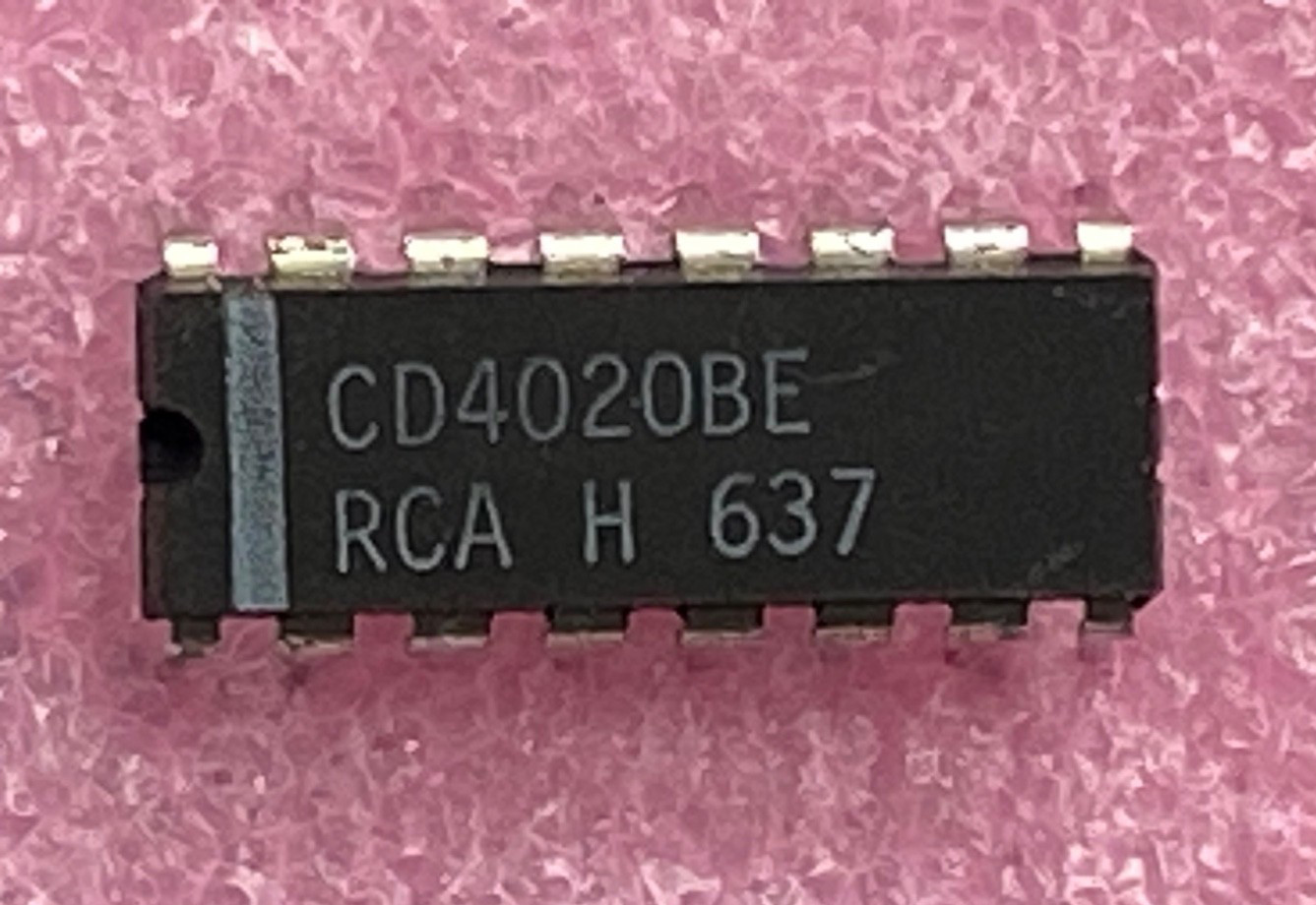 RCA CD4020BE 14-stage ripple carry binary counter/divider Integrated Circuit