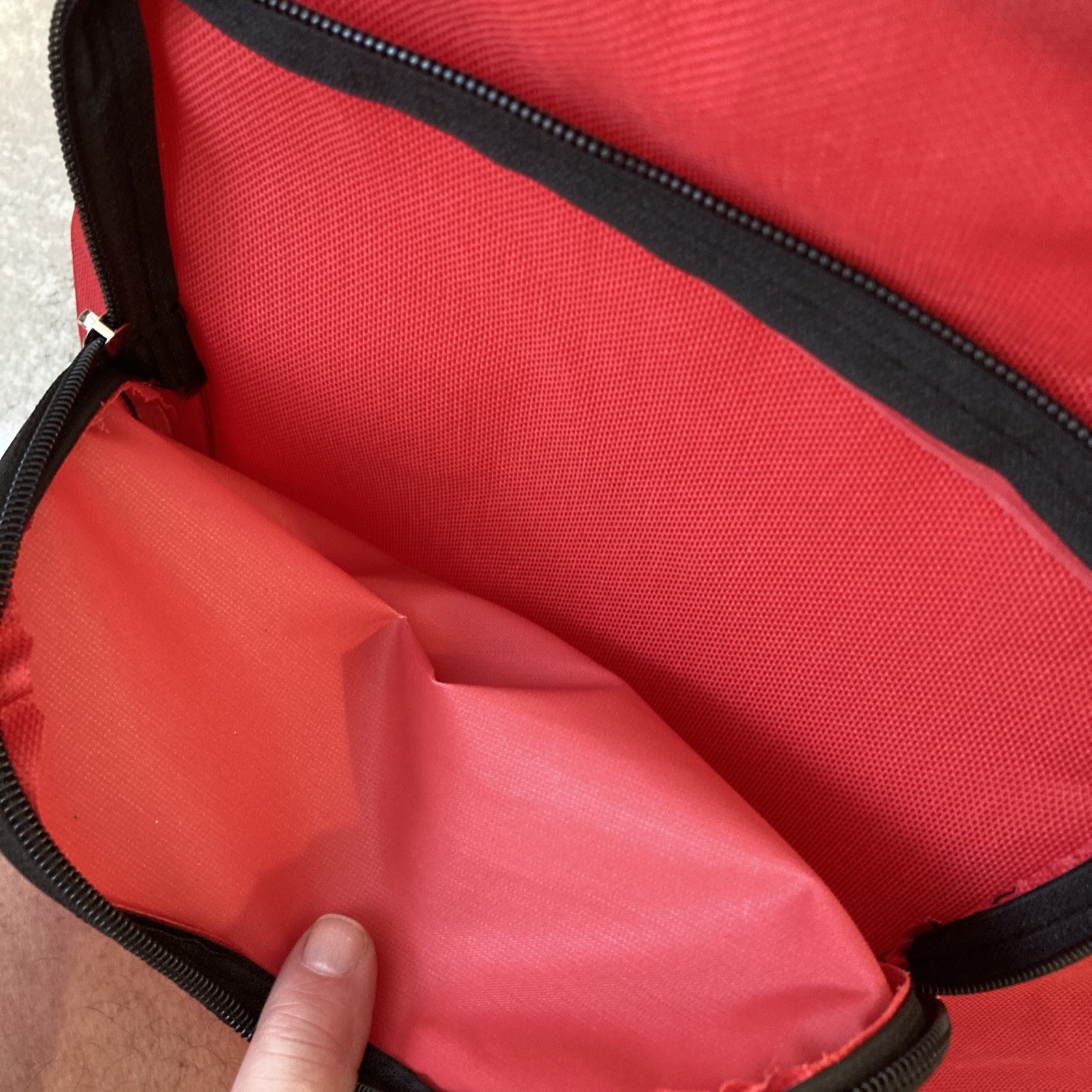 Practice Drum Pad 2 Bags Backpack 12 Inch & Snare Bag Red NICE + 2 drum keys