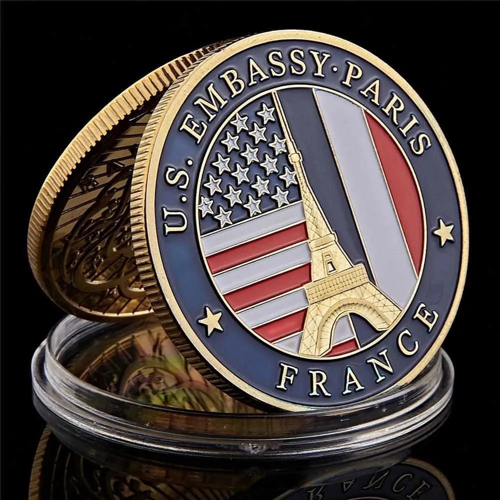 United States Embassy Paris France Challenge Coin Collectable Commemorative