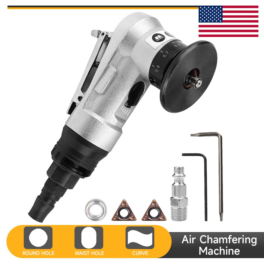 Mini Pneumatic Chamfering Beveling Machine Set For Metal Burr Trimming Air Tools