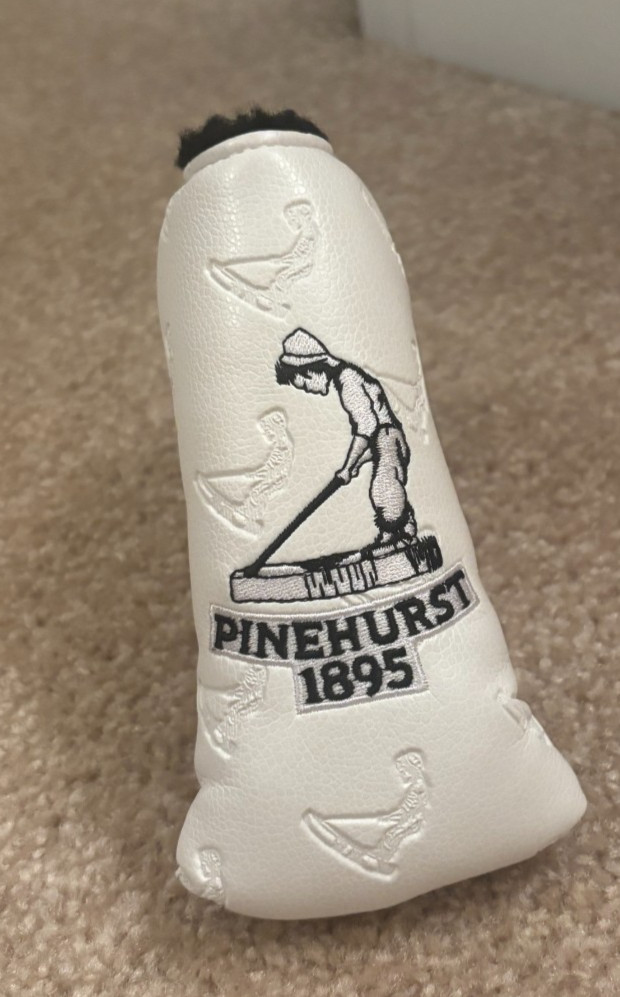 Pinehurst Blade Putter Head Cover White Snap Fit New Without Tags